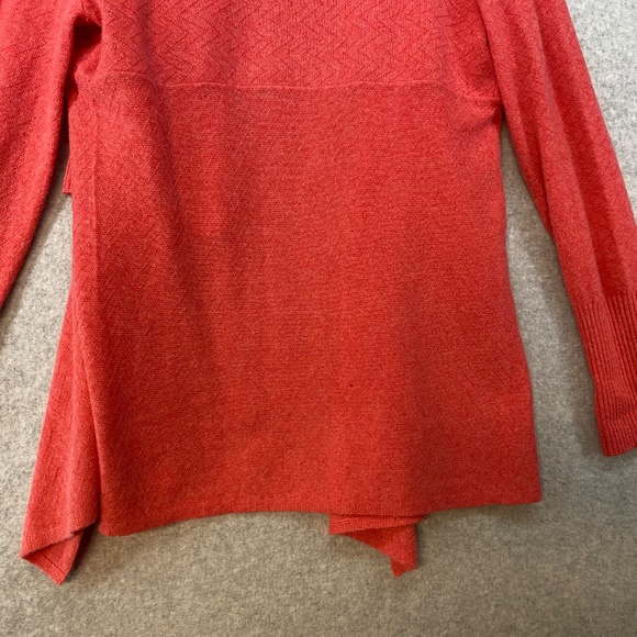 Nordstrom Signature Womens S Pink 100% Cashmere Open Front Cardigan Sweater - Picture 13 of 16